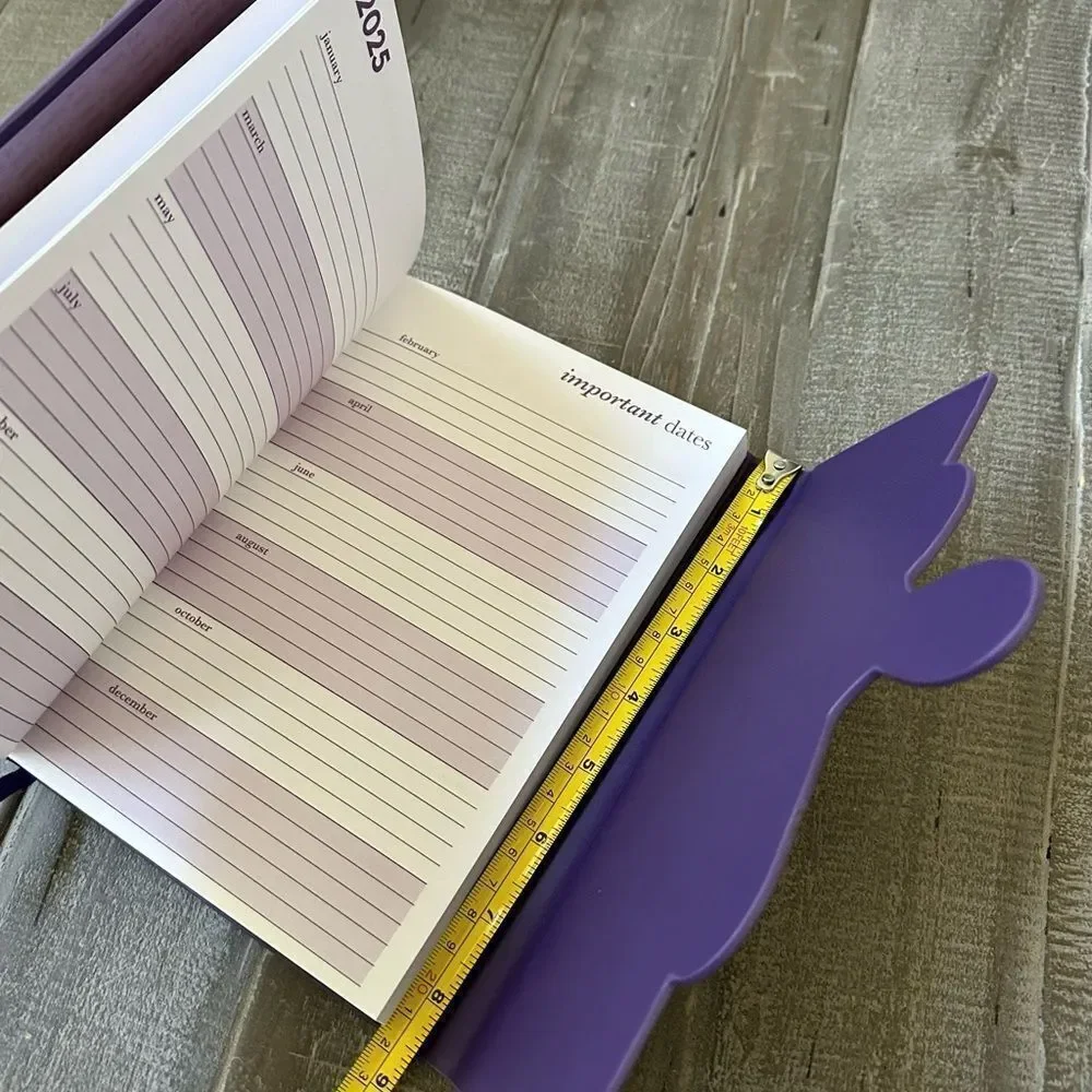Faith Cross Purple Leatherette Planner Book